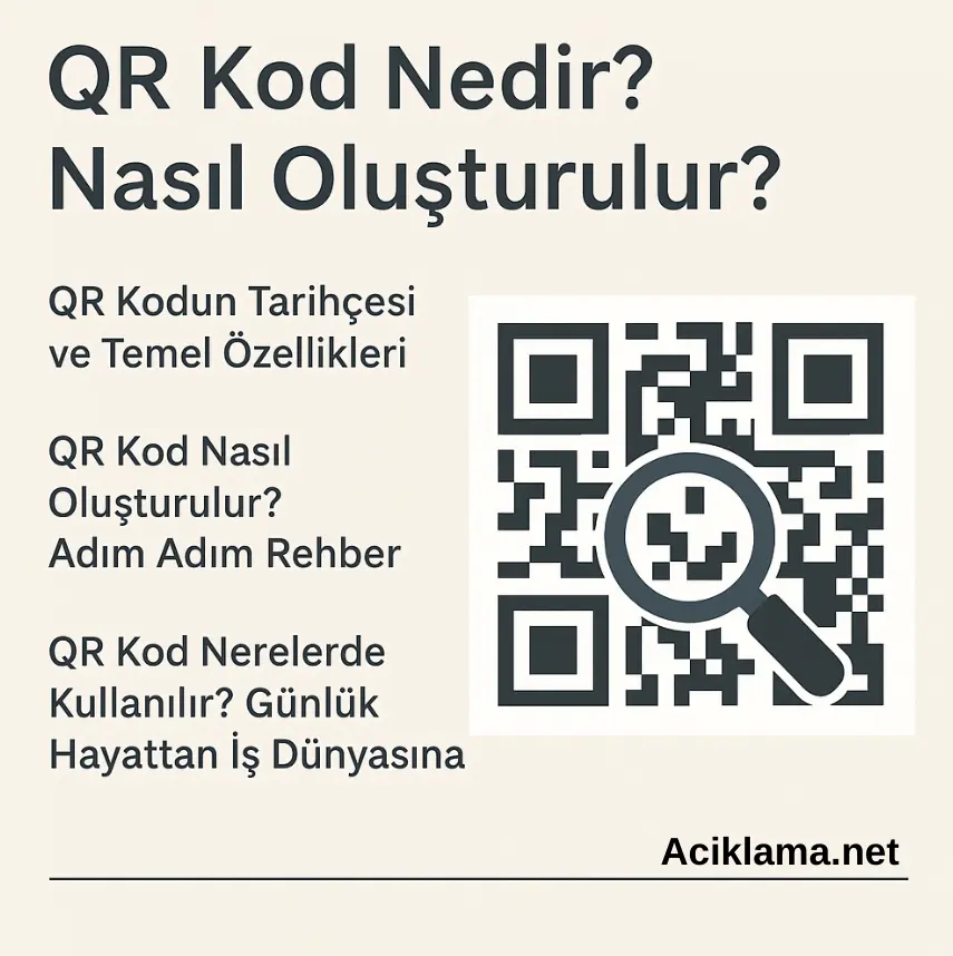 qr kod nedir nasıl oluşturulur