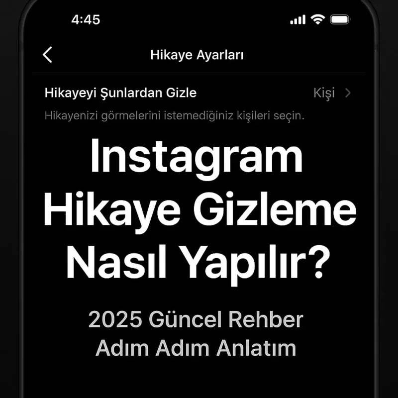 instagram hikaye gizleme nasıl yapılır 2025