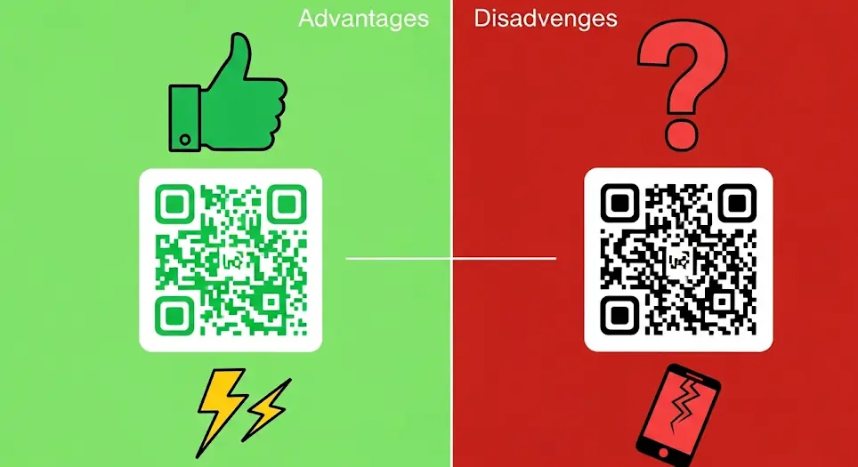 QR Kodun Avantajları ve Dezavantajları